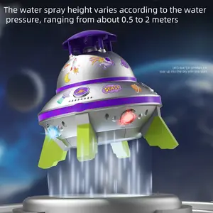 COCASES Sprinklers for Yard Kids, Rocket Sprinkler Launcher Water Toys for Kid, Outdoor Summer Water Play for Backyard Outdoor Pool Lawn Garden Birthday Gift for Boys Girls Ages 3-12, Cardinal