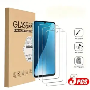 3-Pack 4K HD Tempered Glass Screen Protector, Compatible with Samsung Galaxy a Series, Anti-Scratch, Easy Installation, Case Friendly