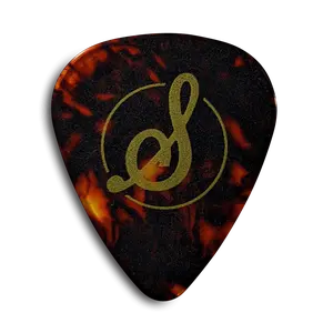 Stringjoy Medium .73mm Tortoise Celluloid Picks - 10 Pack