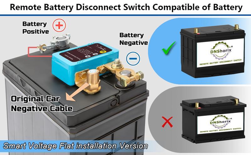 2 pcs Kill Switch for Car, 12V 240A Remote Battery Disconnect Switch Car Kill Switch Anti Theft Automatic Cut/Shut Off Switch for Auto Truck Marine RV ATV Boat