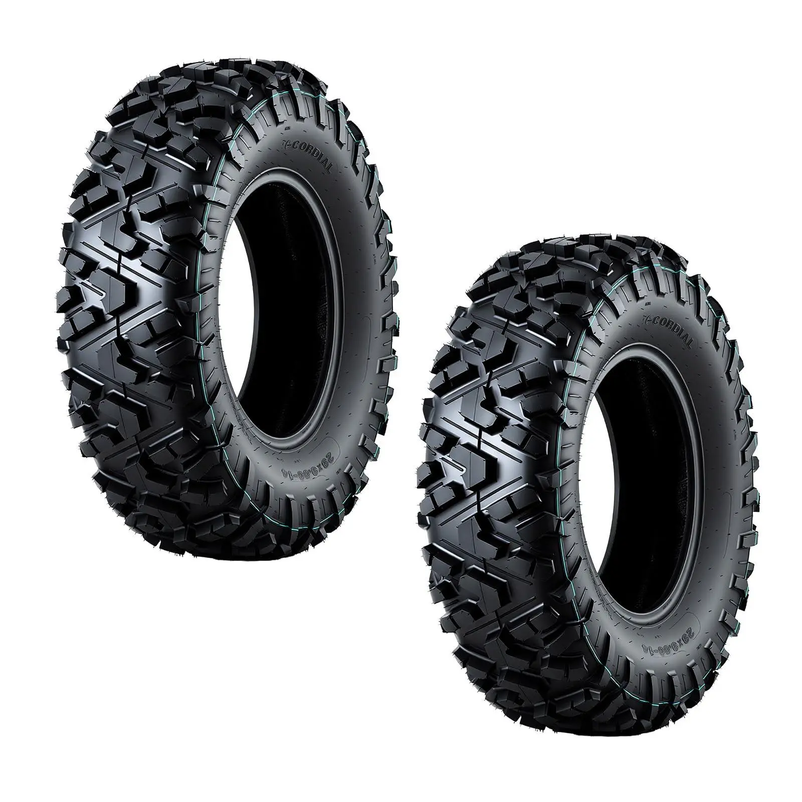 GARVEE 29x9-14 ATV UTV Tires,29x9x14 All-Terrain ATV Tires for Rock, Sand, Mud, Trail,6PR Tubeless,Pack of 2