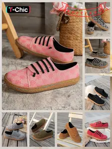 Vortread Cute Multi-Strap Slip-On Loafers with Rainbow Stitching 🌈, Women's Comfortable Boho Casual Flats