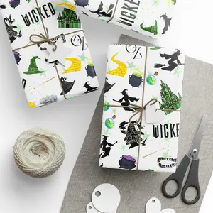 Wicked Musical Wrapping Paper, Christmas Wrapping Paper, Gift Wrap, Artful Wrapping Sheets, Wizard of Oz - Christmas Holiday Paper - Gift For Her - Wrapping For Every Seasons