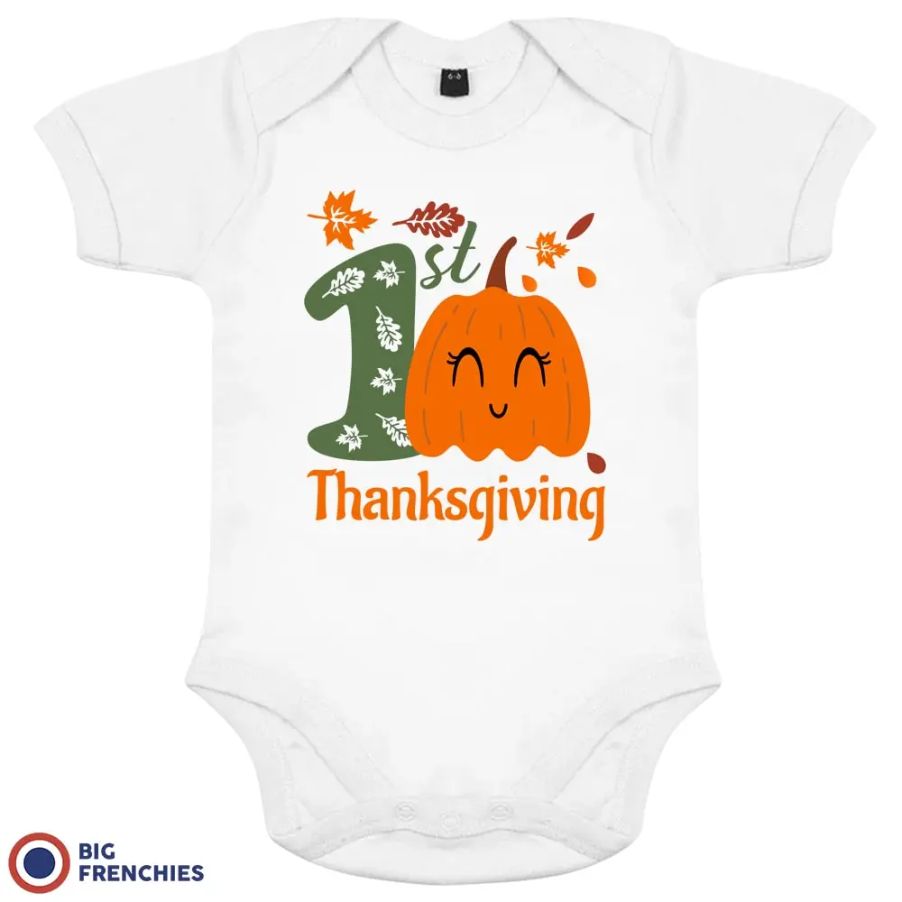 First Thanksgiving Organic Cotton Baby Onesie