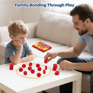 Magnetic Effect Chess Leisure Game, Interactive Tabletop Logic Thinking Toy, Magnetic Attraction Board Game for Kids