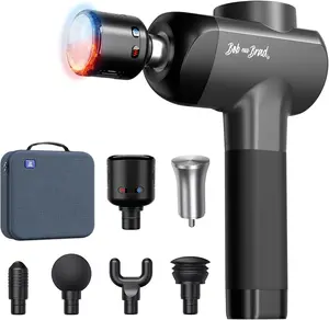 Bob and Brad X6 Pro Max Massage Gun with Heat-Cold and Metal Head Therapy, Deep Tissue Percussion Massager Gun FSA/HSA Eligible, for Athletes, Electric Muscle Massage Gun with 6 Replacements Head Devices Best Gifts For Men Women