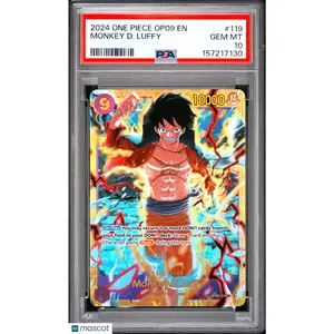 2024 One Piece Monkey D Luffy SEC OP09-119 Emperors in the New World PSA 10