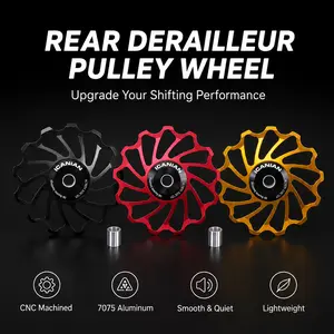 ICANIAN 13T Bicycle Rear Derailleur Pulley, Hybrid Ceramic Bearings Ceramic Guide Pulley Smooth Shifting Universal  Accessory for MTB  & Road bike gear