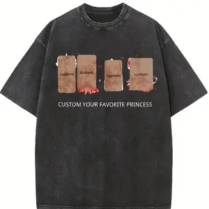 [Pls Note 1-15] Comfort Colors Custom Princess Graphic T-Shirt, Girly Aesthetic Girls Trip Tee Love Outfit Womenswear Cotton Streetwear