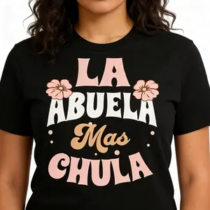 Unisex Spanish TShirt Gift for Grandmother New Year Casual Short Sleeve Tee Soft Ultra Cute Stylish