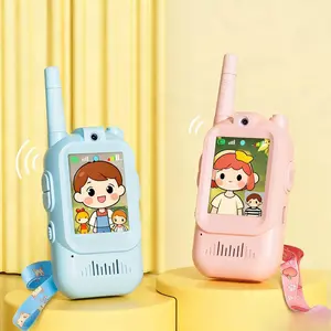 Kids Video Walkie Talkies Toys 2 Pack Long Range Communication with Camera Ideal for 3-12 Year Olds Colorful Audio for Outdoor Indoor Play Holiday Christmas Gifts