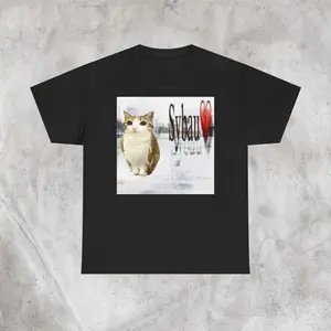 Meowl Sybau Tee Shirt Hip-Hop Streetwear Cat Lover Heavy Cotton Tee