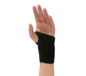 2 Pack Adjustable Compression Wrist Wraps - Color: Black
