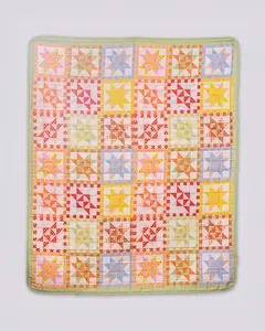 Quilted Blanket - Patchwork Quilted Blanket - Patchwork