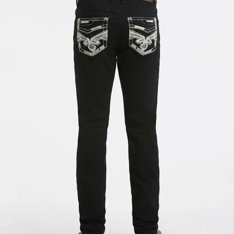 Men's Western Black Denim Jeans, Menswear