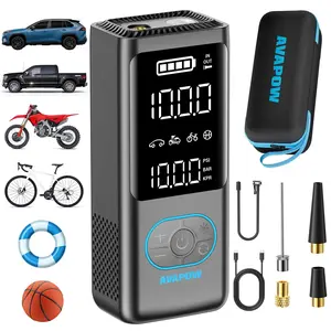 150PSI Cordless Tire Inflator Portable Air Compressor,4+N Auto Stop Modes,Digital Gauge,Light weight,8000mAh Deflation Air Pump,E-bike,Motorcycle,Car,ball