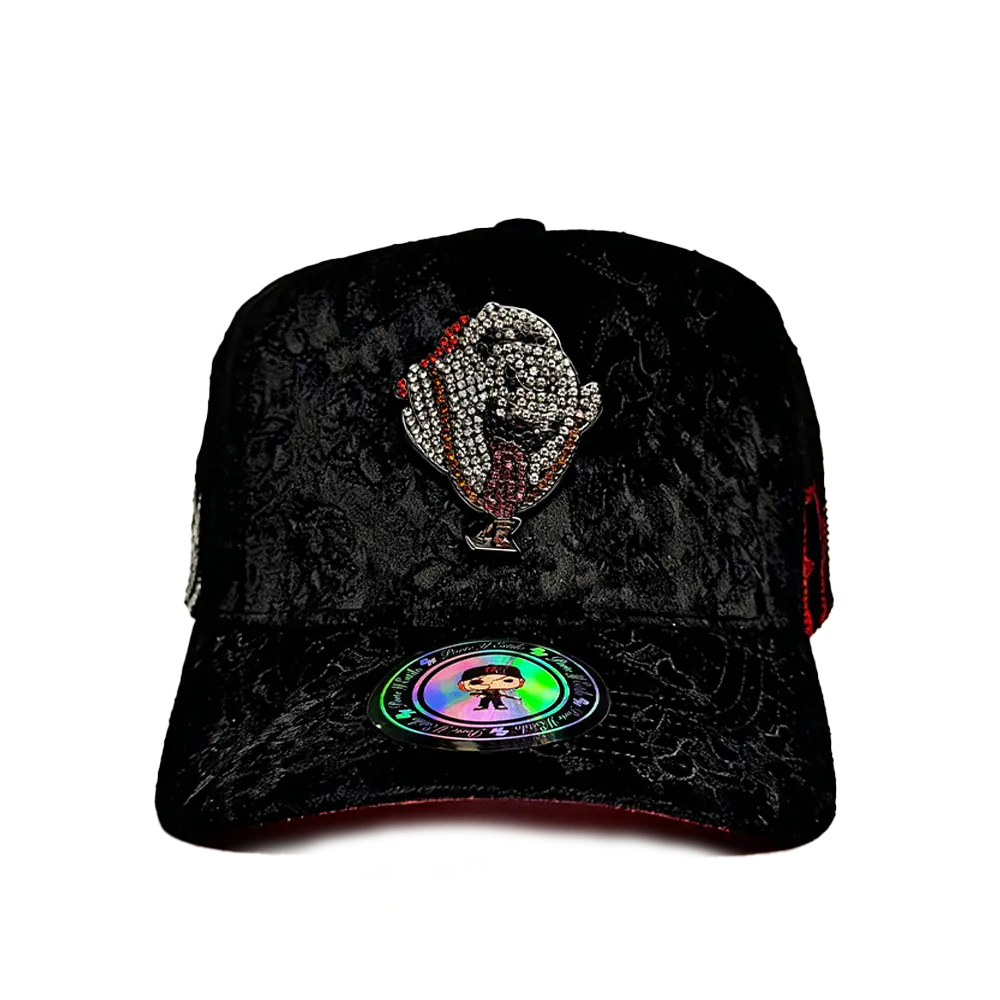 EL BOO V2 BLACK CHUCKY HATS COMANDO EXCLUSIVO GAMUZA NEGRA
