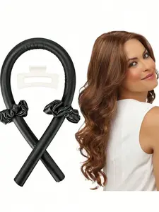 4pcs/set Women's Hairdressing Set, Non Thermal Curler, Hairstyling Tools, Hairdressing Accessories, Home Salon Curling Tools, Campus Supplies, Daily Casual Hairstyling Care, Heatless Hair Curlers