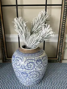 Flocked Pine Branch Stem