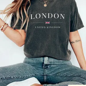 Retro London T-shirt, England Flag Shirt, Motivational Women Sweatshirt, London Travel Gift, British Mom Crewneck, London Shirt X