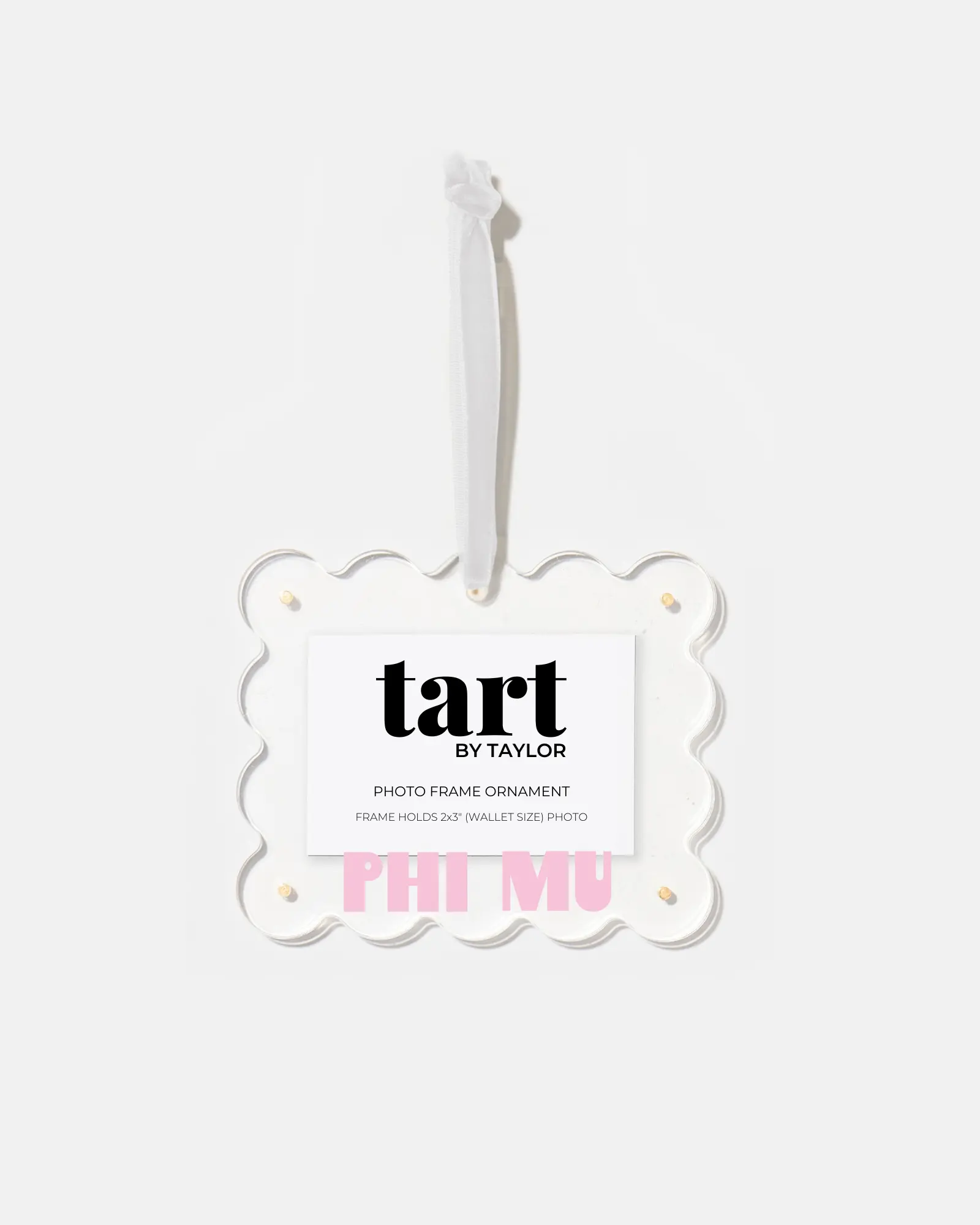 Phi Mu Frame Ornament