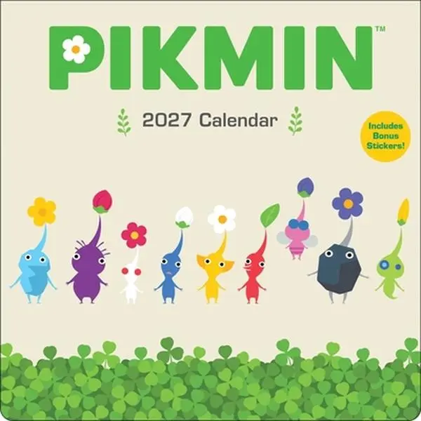 Pikmin 2027 Wall Calendar with Bonus Stickers -- Nintendo, Calendar