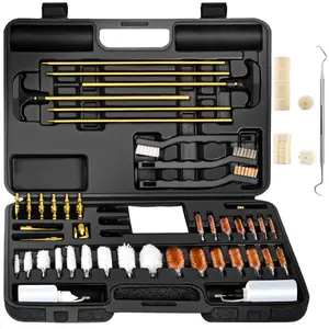 Gun Cleaning Kits for All Guns, BESTNULE Upgrade Brass Universal Gun Cleaning Kit for Rifles, Pistols,Handguns, Shotguns, Gun Cleaning Supplies with Brass Rods and Portable Case