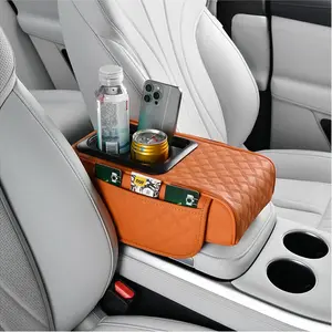 Car Center Console Storage Bag, Multifunctional Car Center Console Armrest Pad, Car Interior Accessories for Stowing & Tidying
