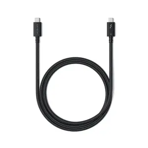 Satechi Thunderbolt 4 Pro Cable 1M - 40Gbps Data, 240W PD Charging, 8K/60Hz Video, USB-IF Certified Braided USB-C Cable for MacBook Pro/Air, iPad Pro