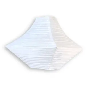 16 Inch White Pagoda Unique Shaped Paper Lantern