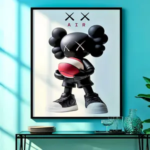 Kaws Basketball Air Poster No Framed, Hypebeast Wall Art, Gym Wall Decor, Graffiti Kaws Wall Art
