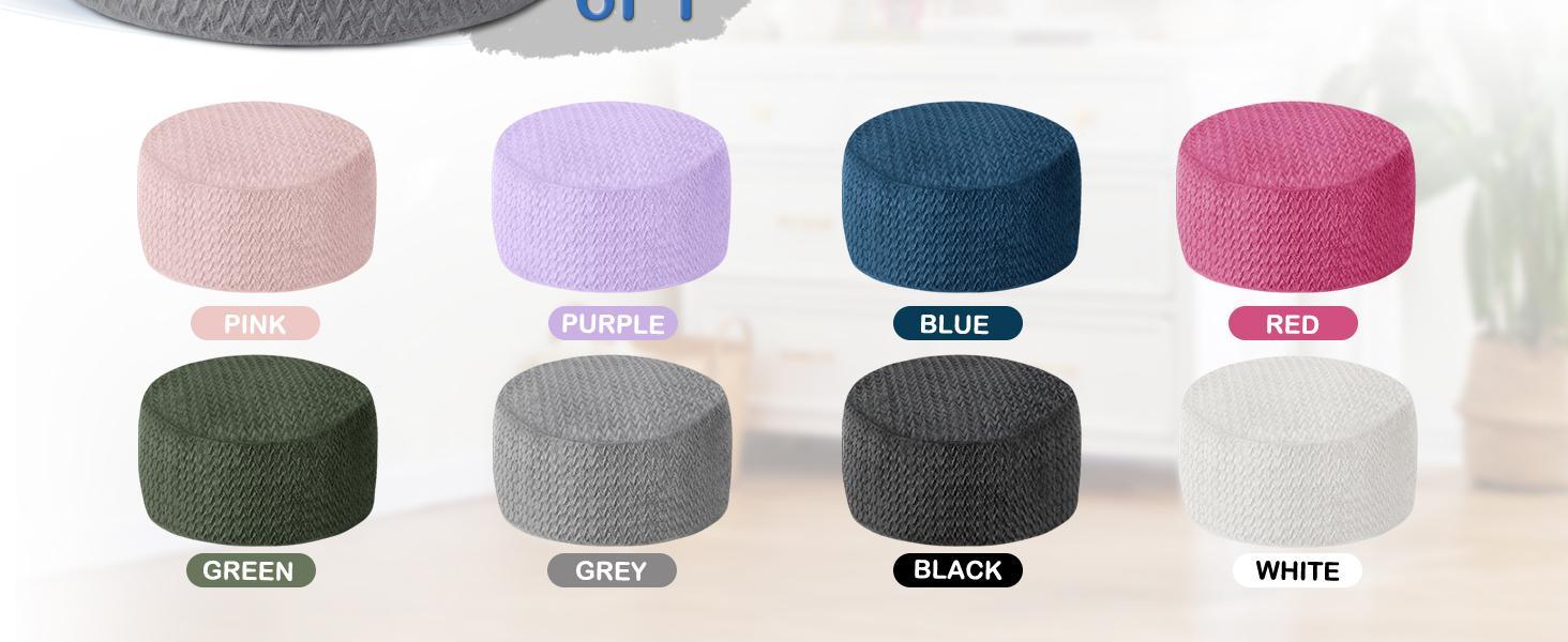 3FT Bean Bag Chair,Giant Bean Bag Chairs for Adults,Big Bean Bags with Memory Foam Filled, Large Beanbag Chairs with Chevron Plush Cover-Grey