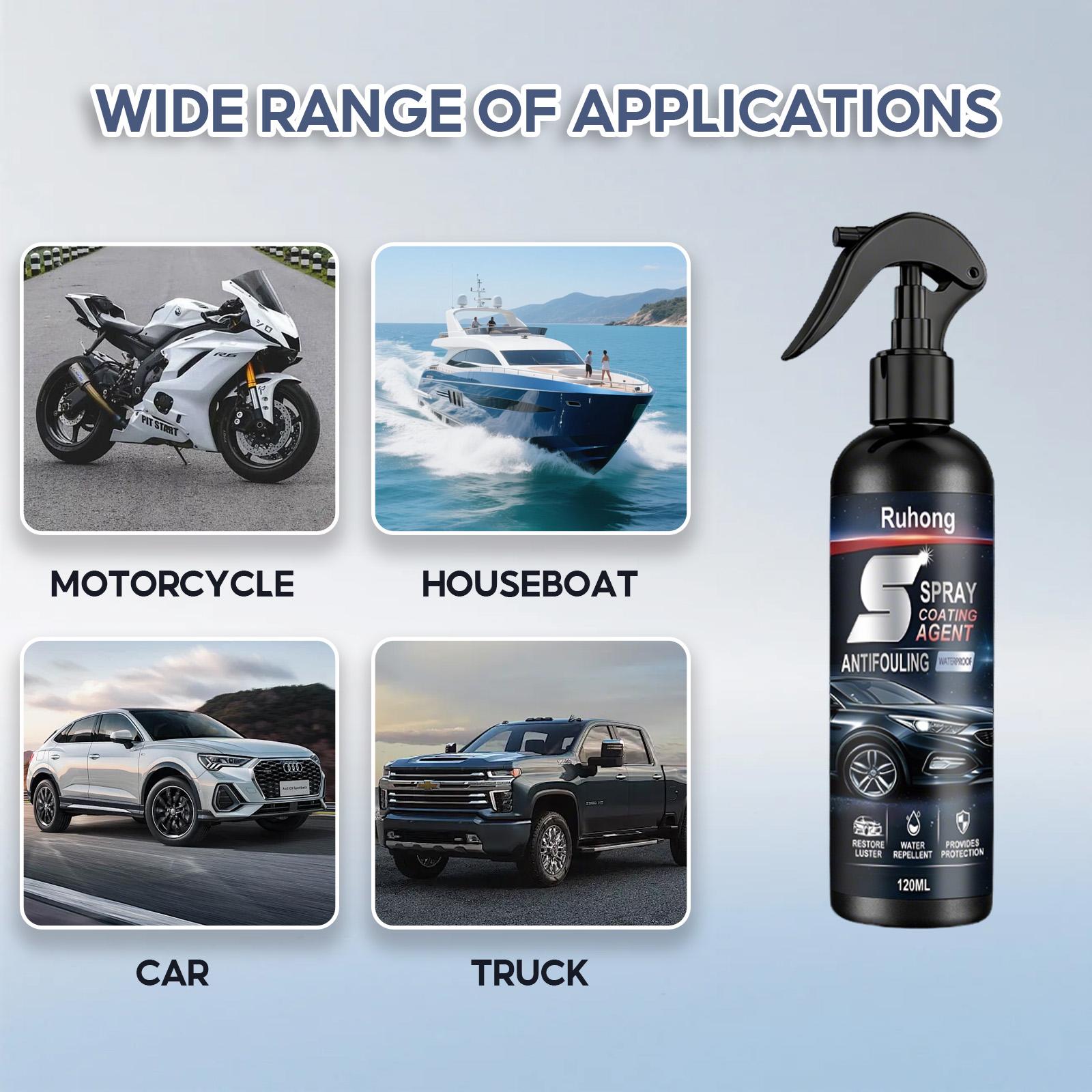 Professional Nano Car Coating Spray Easy DIY Scratch Repair and Waterless Wash Paint Restorer for Shiny Finish 120ML Pack with Tools Professional Nano Car Coating Spray Easy DIY Scratch Repair and Waterless Wash Paint Restorer for Shiny Finish 120ML Pack with Tools