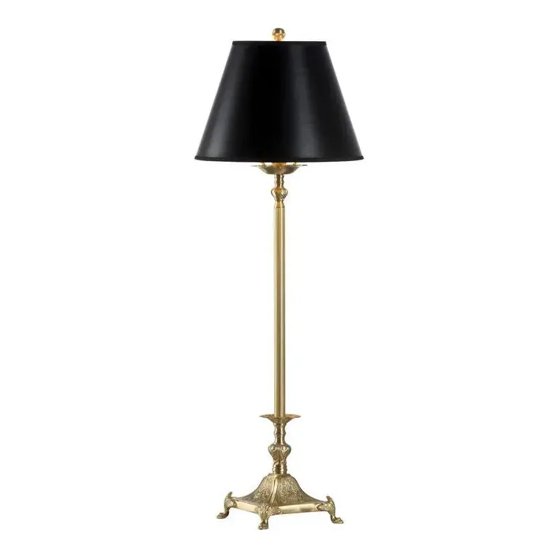 Tinsley Buffet Antique Brass Table Lamp
