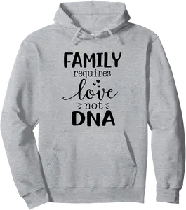 Adoption Day Family is Love Stepmom Foster Mom Adopted Child Pullover Hoodie - Derrickgarza Shop 87B0DBGFMNNR