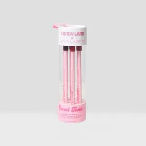 CANDY LAND X BEAUTY CREATIONS Sweet Tooth Wooden Lip Liner Set 6PC - Pink Tube Design