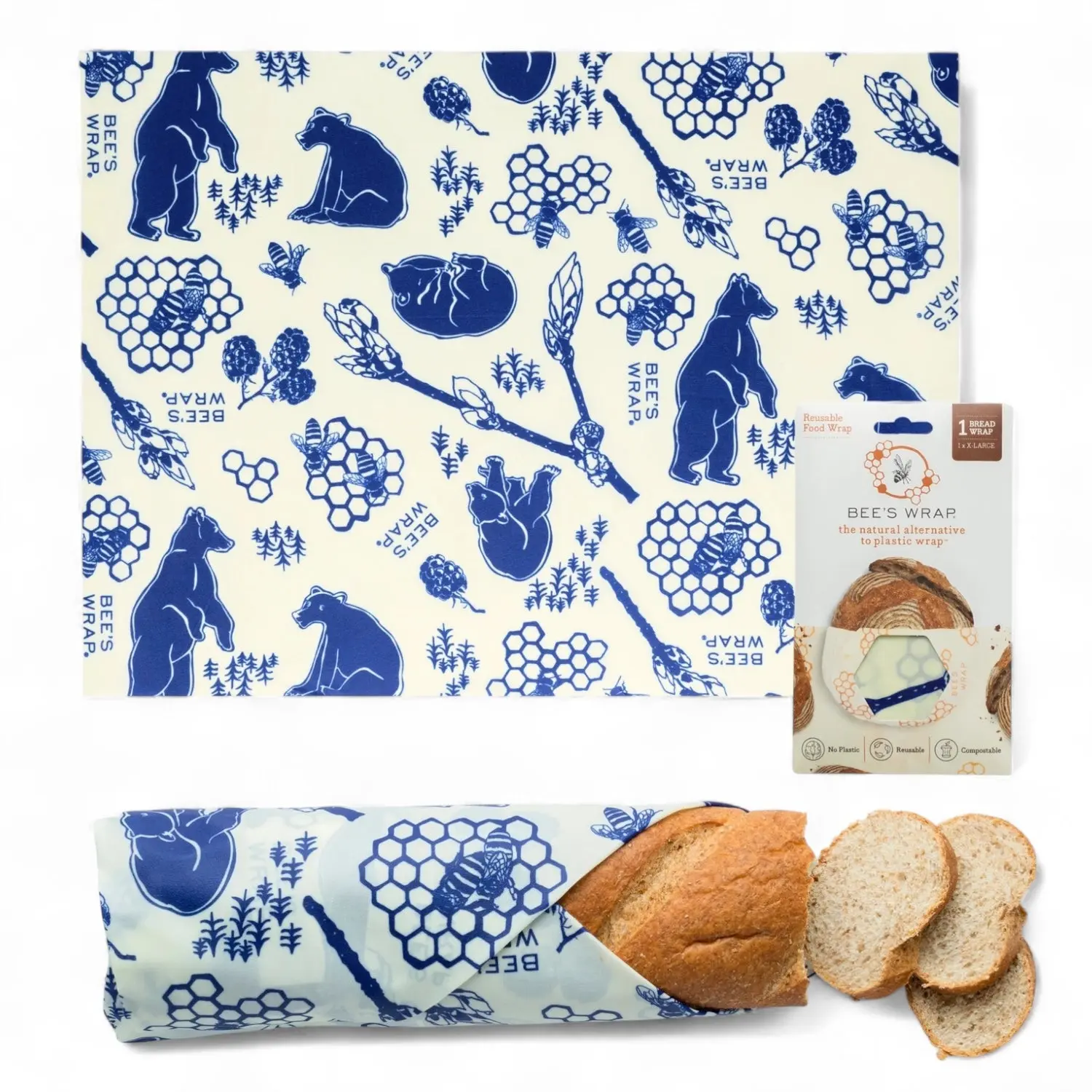 Bee’s Wrap Bees & Bears Bread Wrap Bee’s Wrap Bees & Bears Bread Wrap