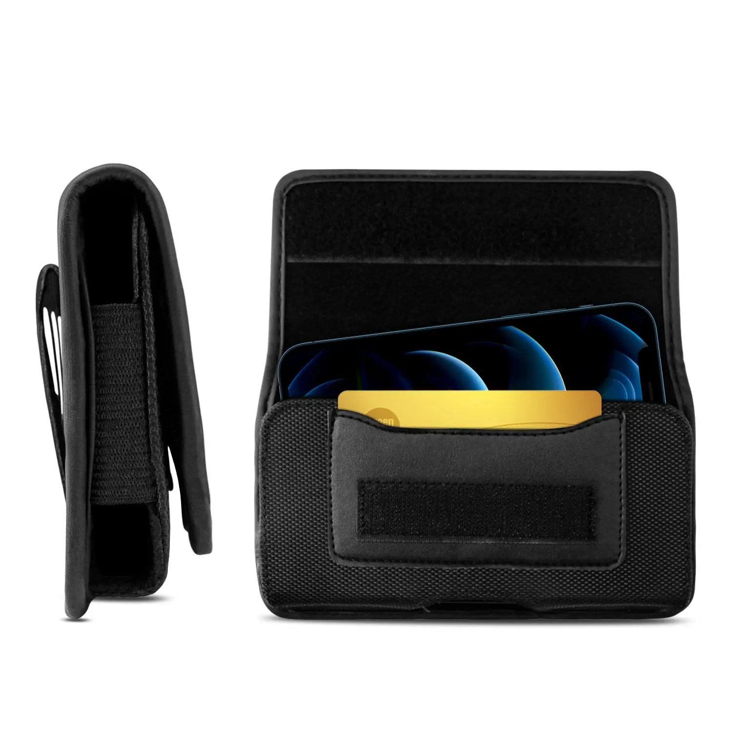 Portable Phone Belt Bag –Phone Holster Oxford Fabric with Card Slots | Durable, Wear-Resistant & Hands-Free Travel Essential‌