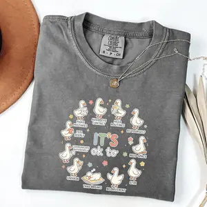 Comfort Colors Autism Acceptance T‑Shirt – It’s Ok To Be Different Goose Tee, Neurodiversity & Special Education Teacher Shirt