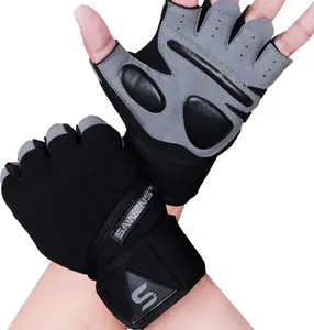 Fitness Workout Gloves for Men Women Breathable Gym Weight Lifting Gloves with Wrist Support Padded Deadlifts Exercise Training Pull Ups Ergonomic Design for Stability
