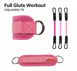 Adjustable Ankle Resistance Bands Set with Cuffs – Glute Workout Equipment for Leg Training at Gym & Home