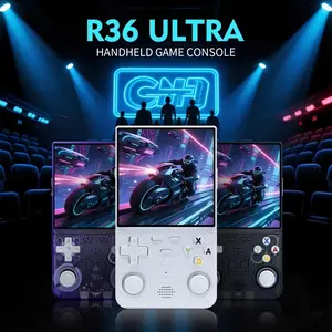 R36ultra Retro Handheld Game Console, Open Source Linux System, Preinstalled Classic Games, 4.0 Inch IPS Display, Supports 30+ Emulators