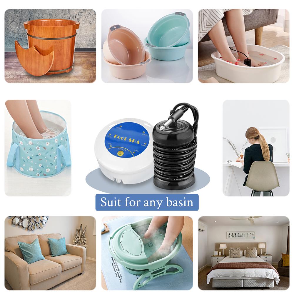 Portable Ionic Foot Bath Detox Machine - Plug-In Bathroom Relaxation Aid with Plug, 1-Touch Start, 30min Auto Shut Off, Smart Controller, Purified Water Function, Adjustable Massage, 4.33x2.36in, Any Basin Compatible Gift for Body Detox & Stress Relief Portable Ionic Foot Bath Detox Machine - Plug-In Bathroom Relaxation Aid with Plug, 1-Touch Start, 30min Auto Shut Off, Smart Controller, Purified Water Function, Adjustable Massage, 4.33x2.36in, Any Basin Compatible Gift for Body Detox & Stress Relief