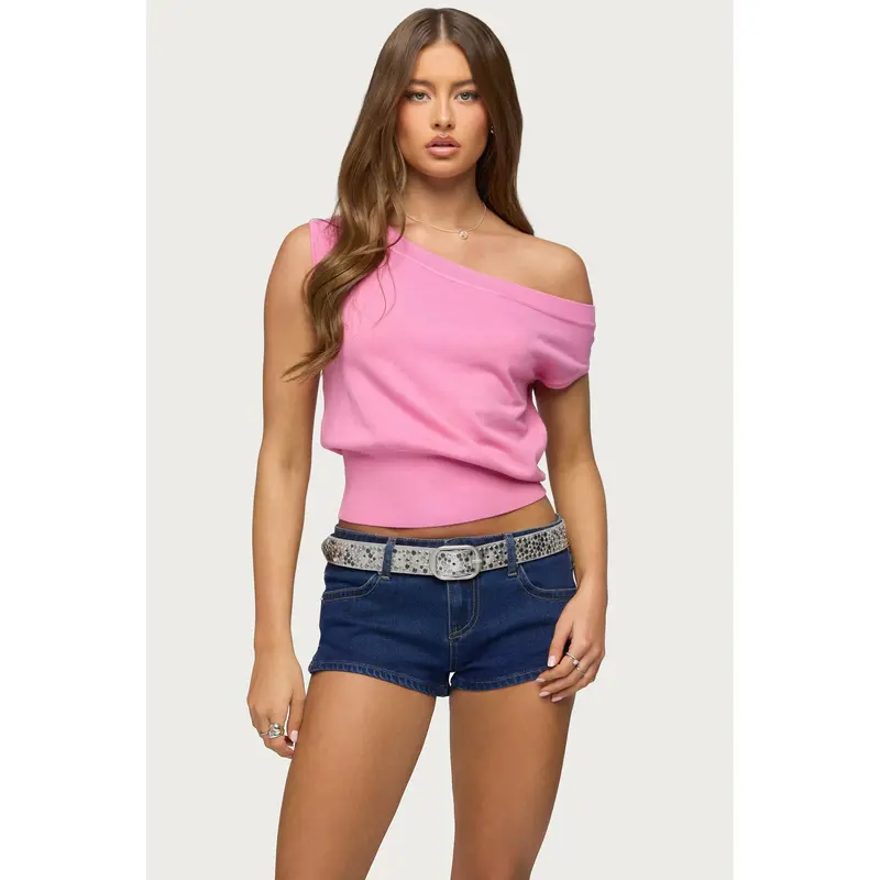 Off shoulder knit top - TikTok Shop