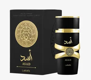 Lattafa Asad Eau De Parfum 100ml for Men | Long Lasting Arabic Fragrance | Spicy Vanilla Woody Cologne