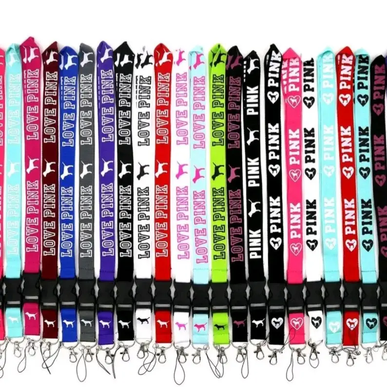Pink lanyard with swivel clasp Pink lanyard with swivel clasp