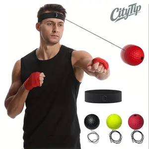 3 Weighted Balls, 3-Level Reflex Balls, Adjustable Headband, Headband Included, All Levels, For Beginners Advanced, Improve Speed, Improve Agility, Improve Hand-Eye Coordination, Lightweight, Portable, Home Gym Equipment, Indoor Outdoor Use