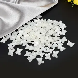 100pcs Acrylic Butterfly Beads with Holes, DIY Handmade Jewelry Making Supplies, Bracelet Necklace Keychain Crafts, DIY Beading Accessories, Butterfly Charms