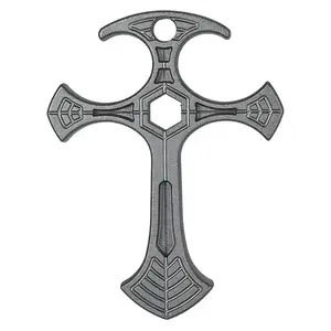 Tactical Defense Cross Pendant Self-Defense Cool Equipment with Exquisite Design Unique Gift for Friends Stainless Steel Charm No Warranty Fashionable Accessory