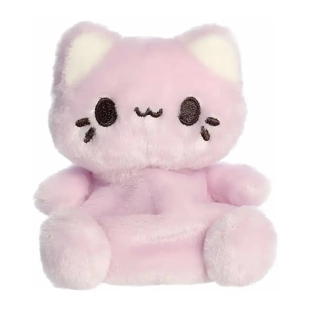 Aurora 5" Taro Palm Pals Stuffed Toy, Huggable Collectible Soft Cute Palm Pals Stuffed Animals, Enchanting Tasty Peach Meowchi Design, Cuddly Stuffed Animals, Soft Adorable Stuffed